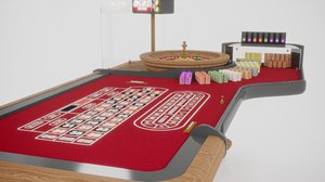 casino table 3D model