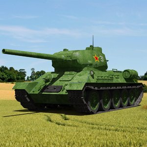 3D model t-34 tank