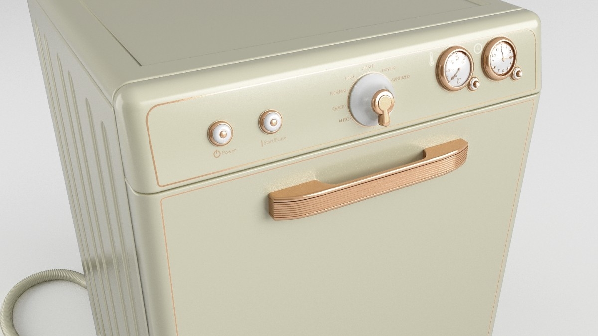 modèle 3D de Dishwasher Retro & Vintage (3) TurboSquid 1526205