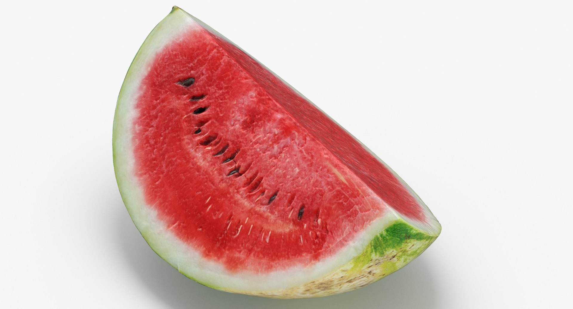 3D watermelon quarter cut 01 model TurboSquid 1526377
