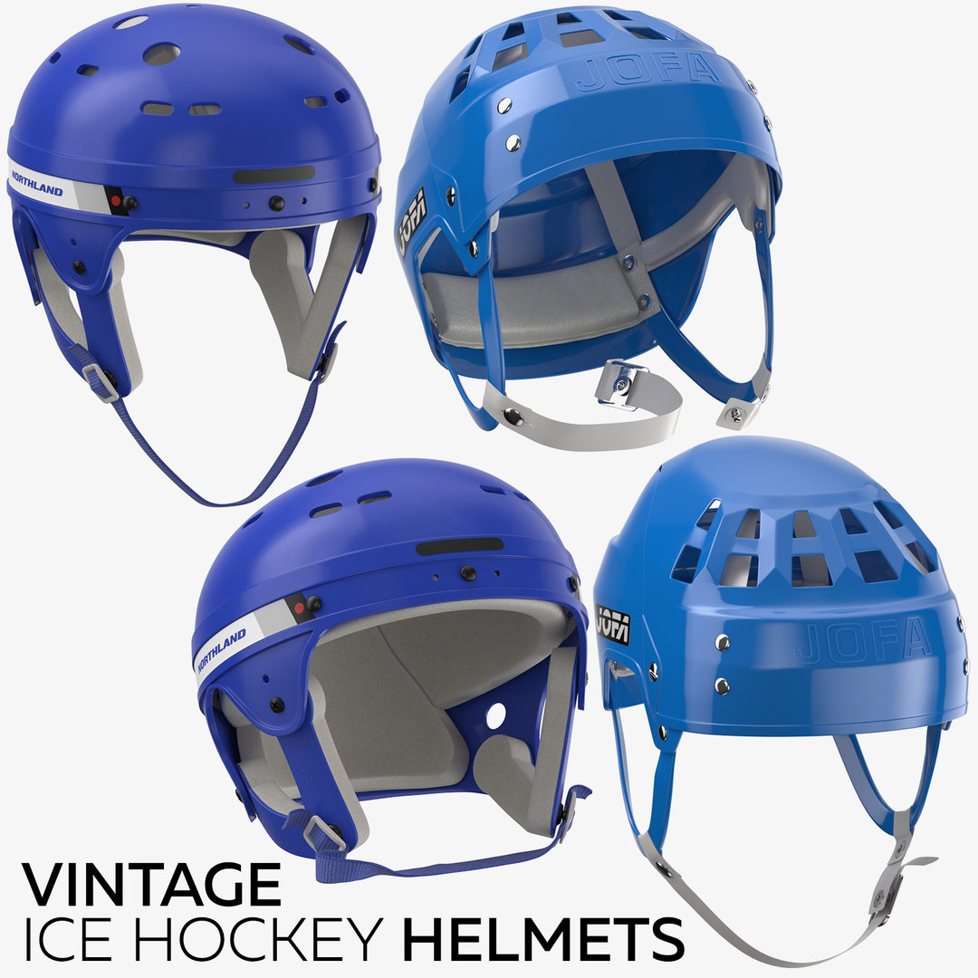 3D model vintage ice hockey helmets TurboSquid 1526796
