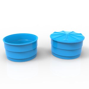 plastic barrel 3D