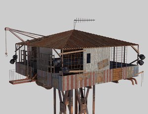3D guard tower model