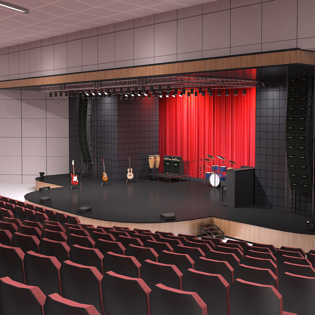 3D Concert Hall Model - TurboSquid 1527543