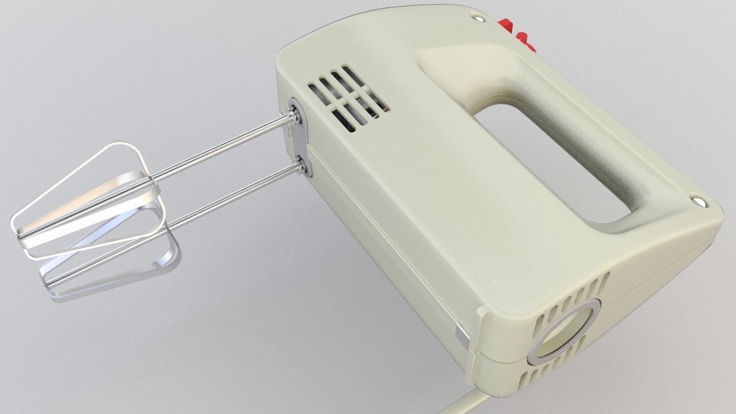 3D hand mixer model TurboSquid 1527508
