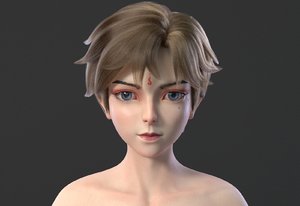 3D head face body model