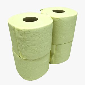 3D cleaned toilet paper