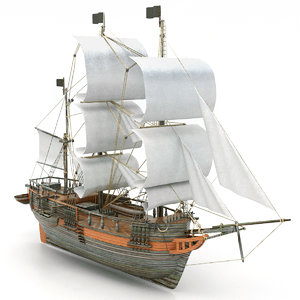 3d ship charles darwin model