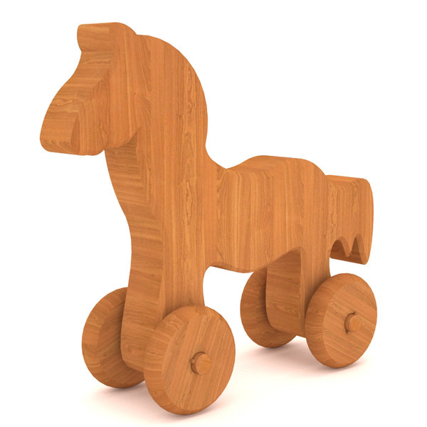 wooden horse toy