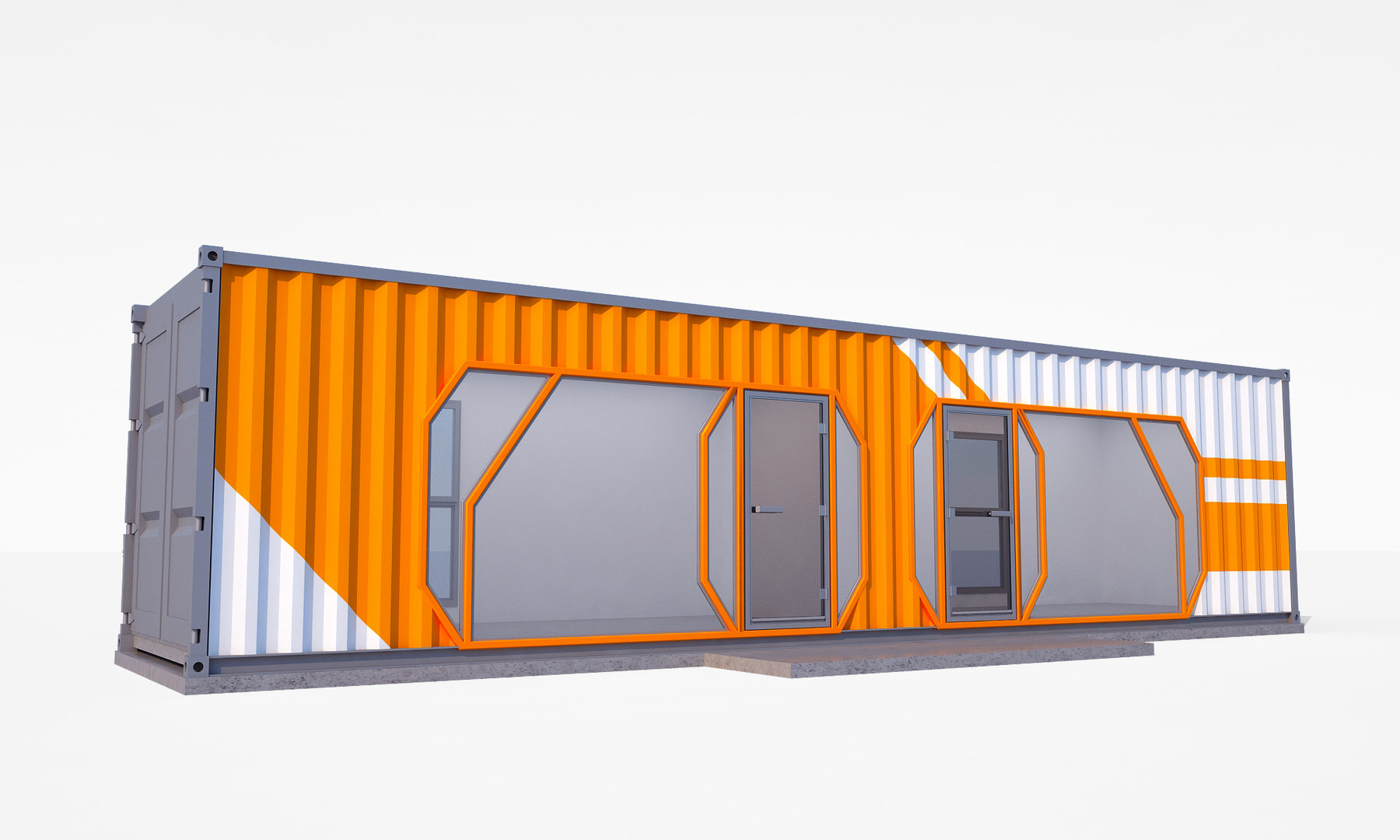 Container office 3D model - TurboSquid 1527974