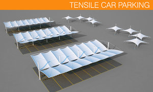 car parking tensile 3D model