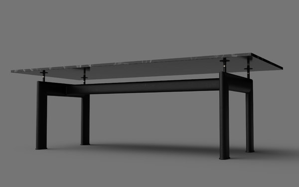 Cassina Lc6 Table By Le Corbusier 3d Modell Turbosquid 1528153
