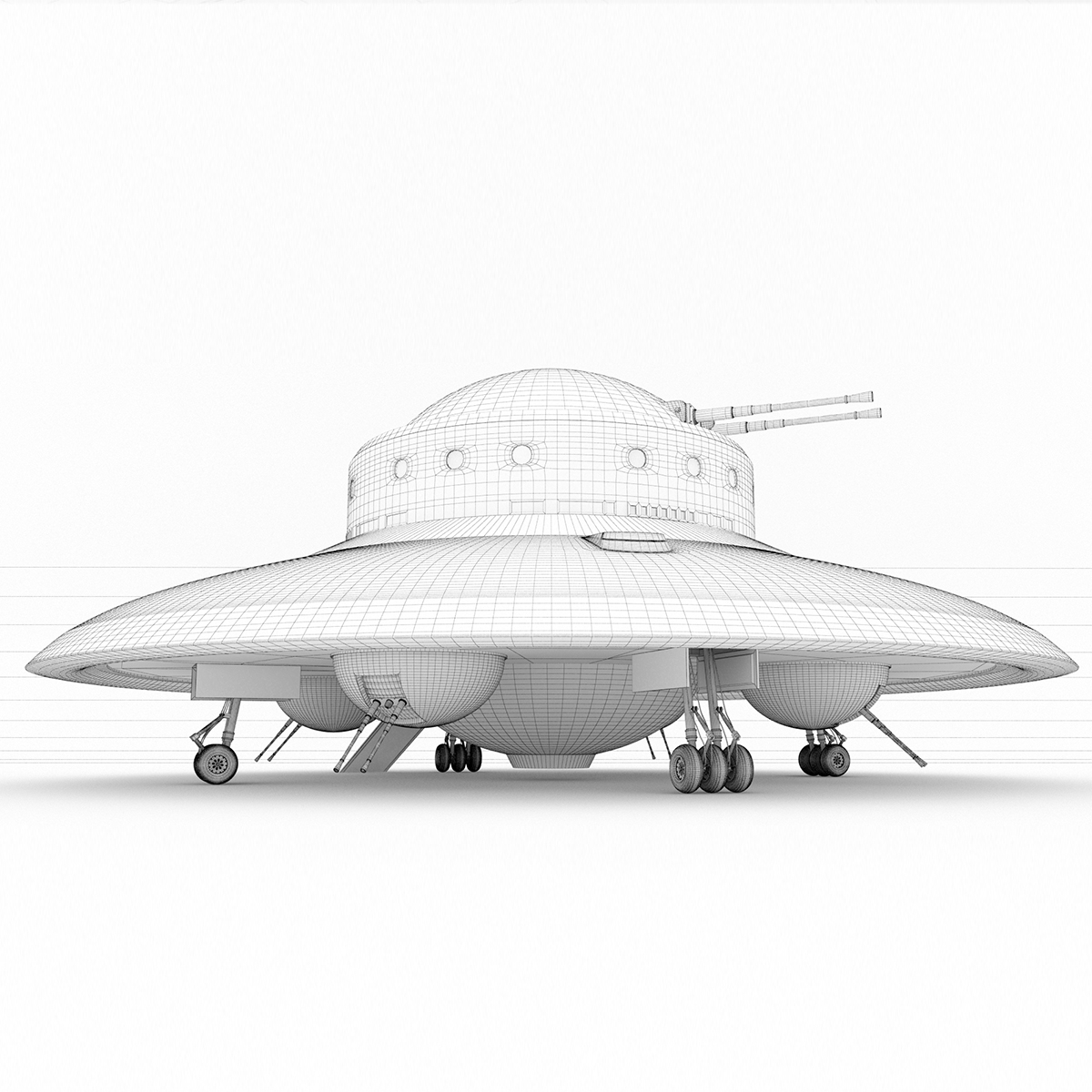 3D nazi ufo haunebu 2 - TurboSquid 1528218