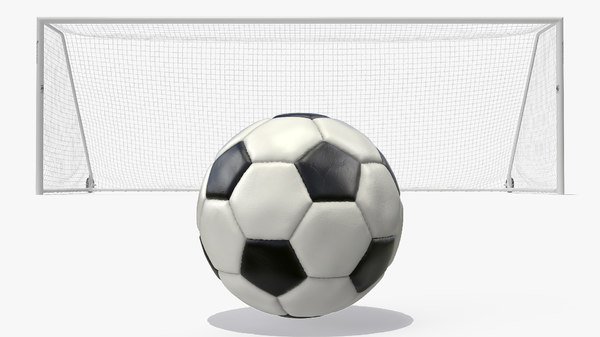 Soccer Ball Flies Goal Model Turbosquid