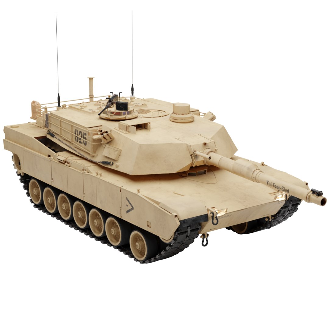 3D model m1 abrams tank blender TurboSquid 1528339