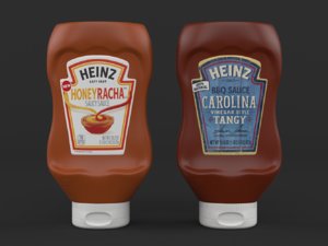 realistic heinz sauce 3D model