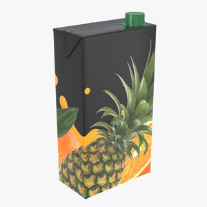 3D juice packaging cap model
