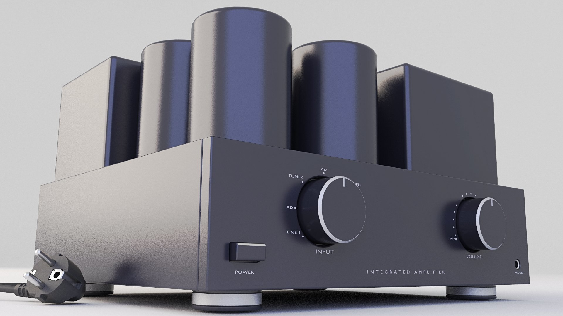 3D amplifier hifi amp - TurboSquid 1528484