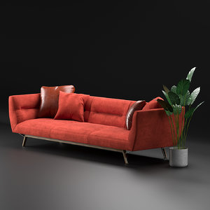 sofa natuzzi seat 3D