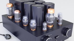 amplifier tube vacuum 3D model