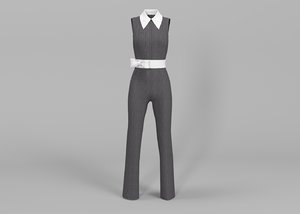 gray suit 3D model