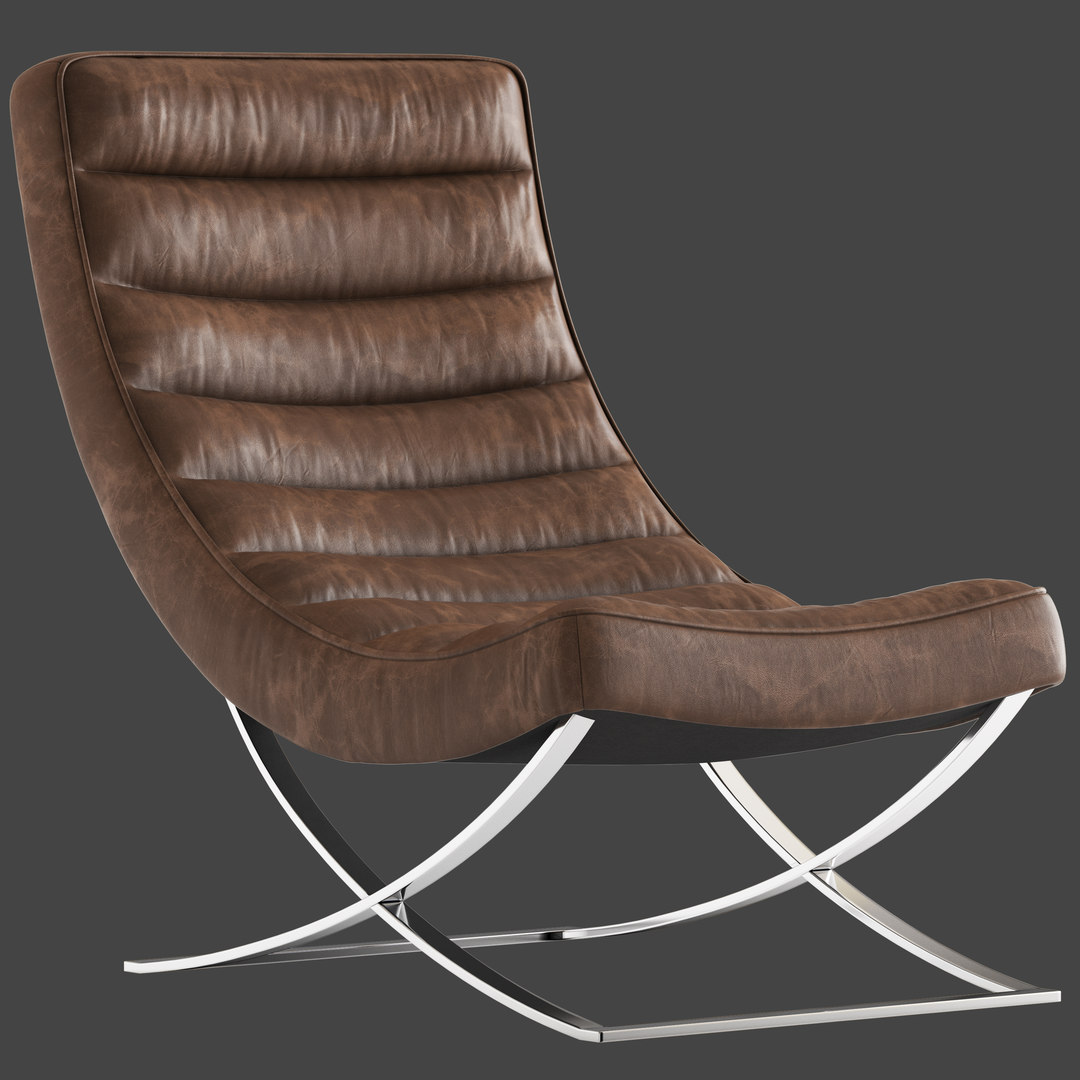 3D cult furniture denton lounge chair model - TurboSquid 1528683