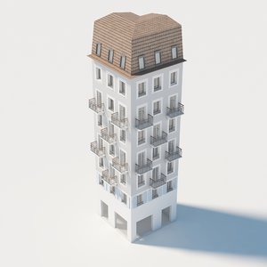 european building 3D model