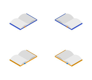 isometric book