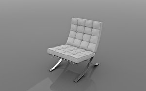 barcelona chair 3D