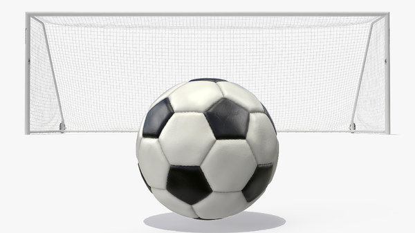 Animated Soccer Ball Flies Into Goal Net 3d Modell Turbosquid