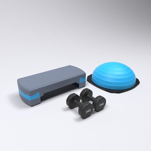 exercise set 3D model