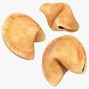 3D fortune cookies model