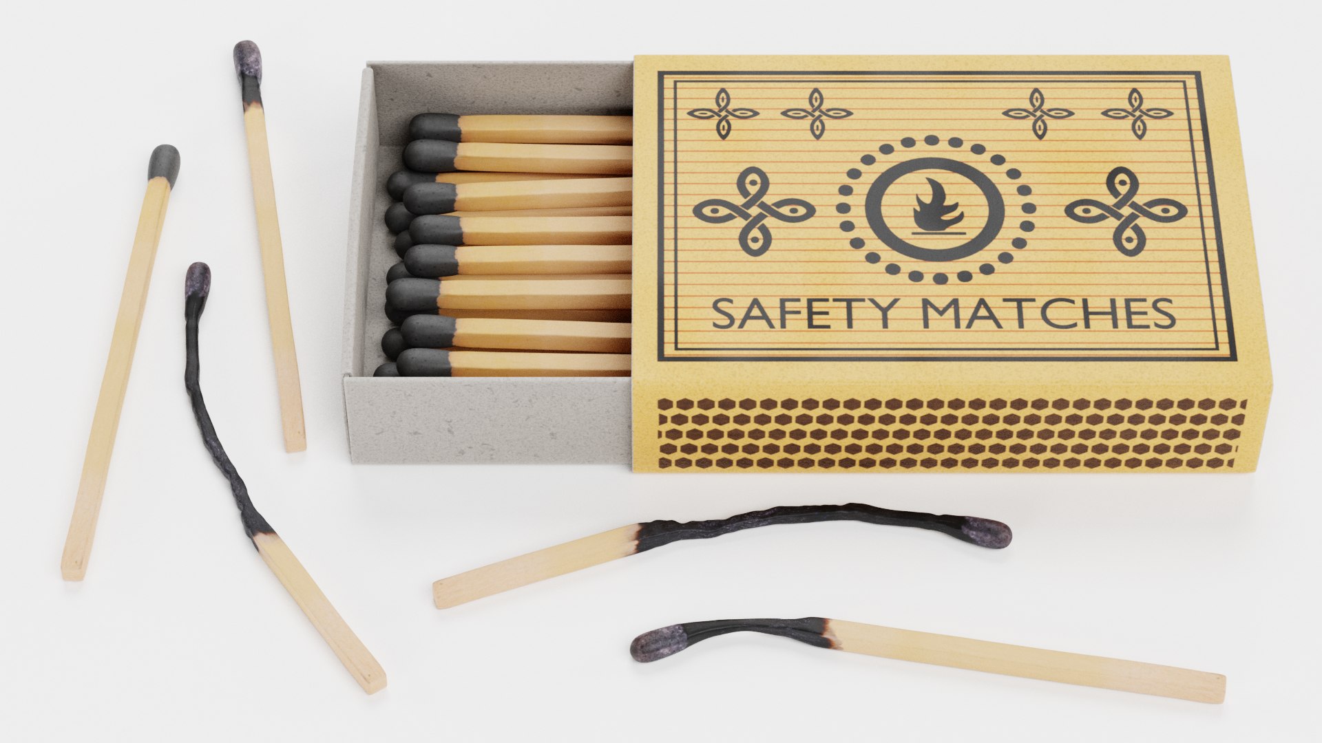 3D matchbox lights pbr TurboSquid 1529440