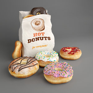 donuts 3D model