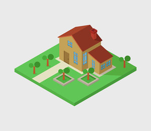 isometric house