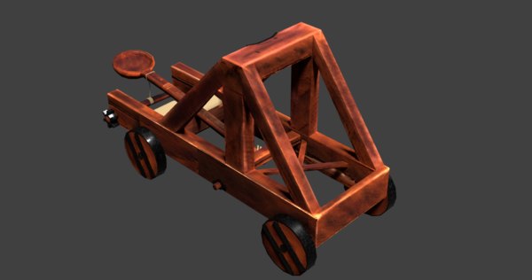 3D medieval catapult