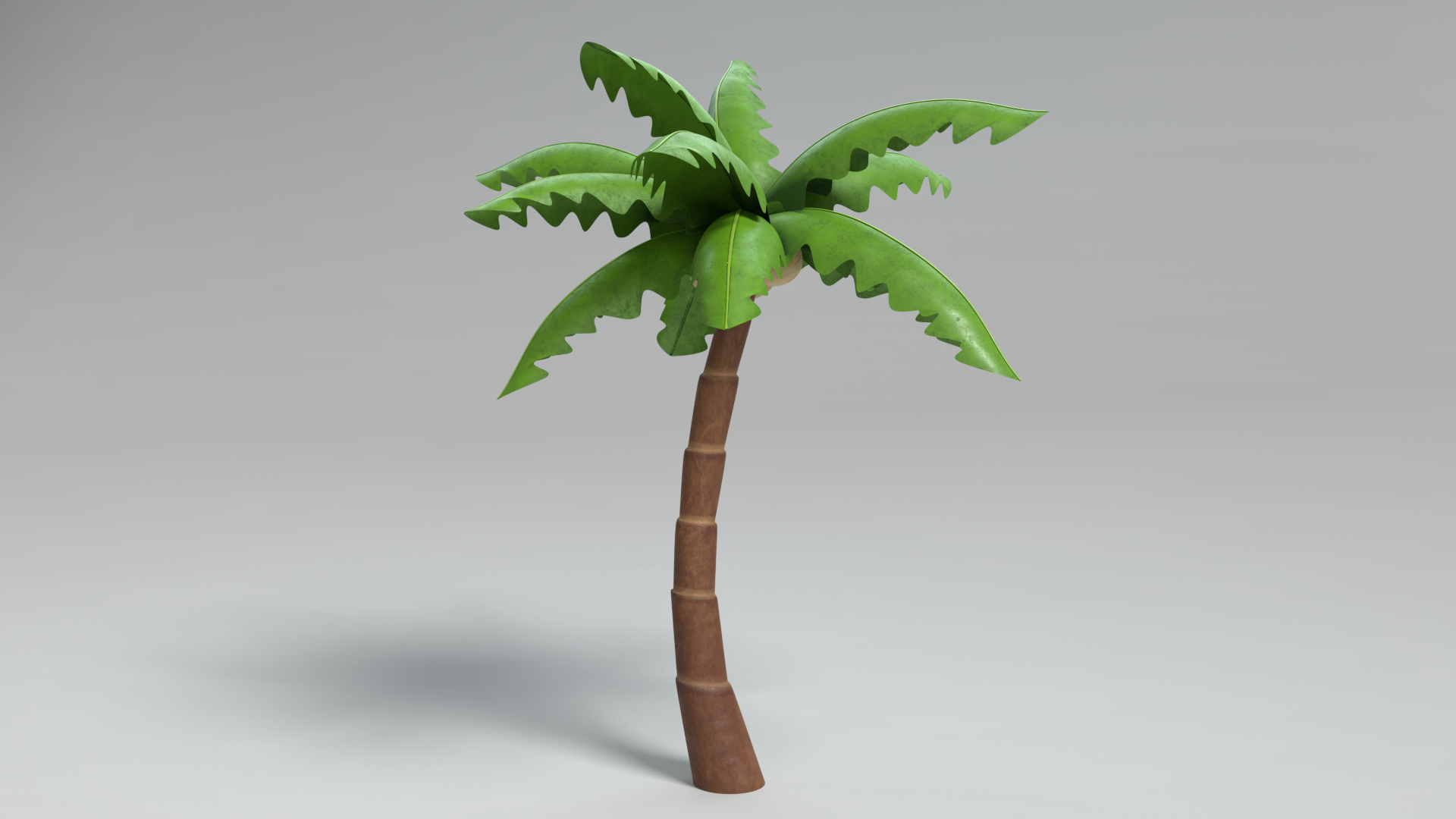 3D cartoon palm tree - TurboSquid 1529866