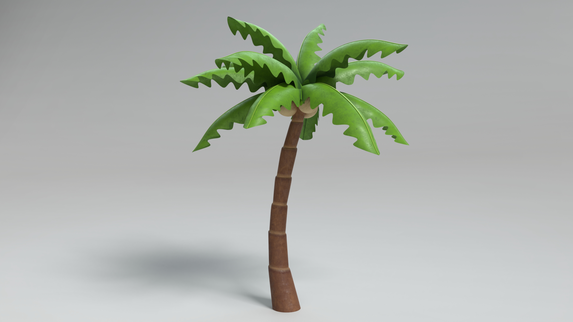 3D cartoon palm tree - TurboSquid 1529866