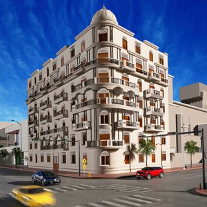 old classic building 3D