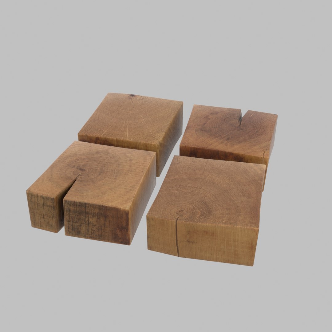 3D wood block - TurboSquid 1530257