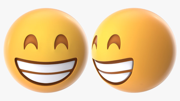 Modele 3d De Emoji Joyeux Turbosquid