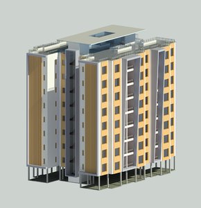 8th floors apartment 3D