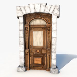 3D model old palace door