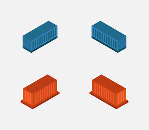 isometric container