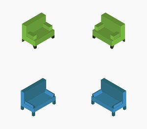 isometric sofa