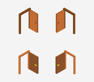 isometric door