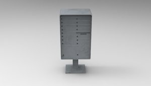 3D apartment mailbox