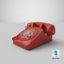 retro rotary phone 3D model