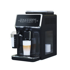 black coffee machine 3D model
