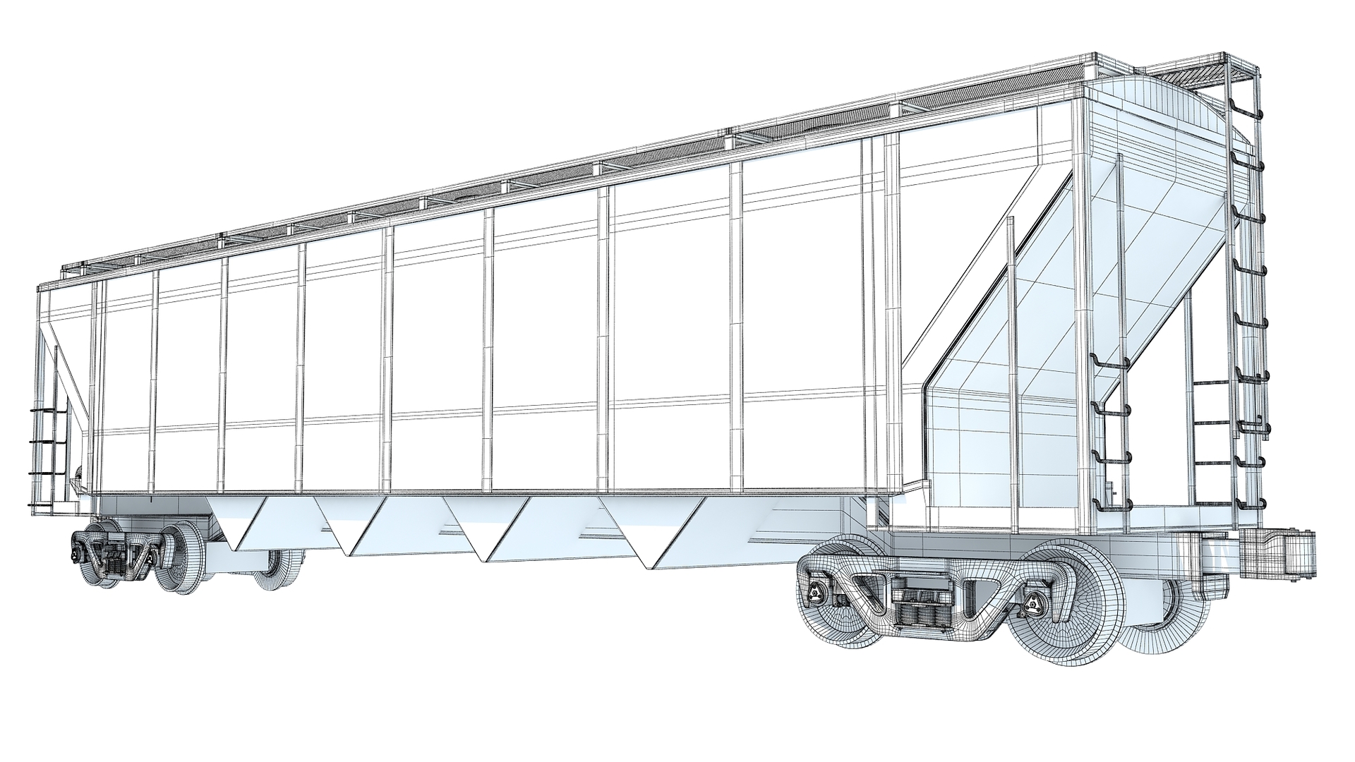 Covered Hopper Car Diagram